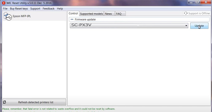 Key Firmware Epson SC-PX3V Step 6